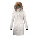 Parka longue femme Cosy Wool écru*