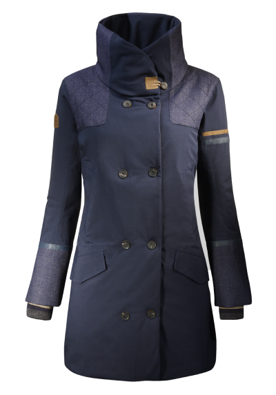 MANTEAU CITY WOOL marine