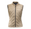 MICRO-GILET femme KARVIK LADY en tissu bio beige/doré