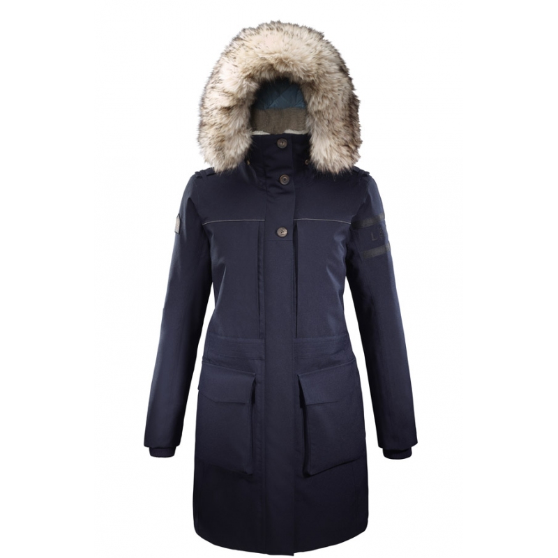 parka longue beige femme